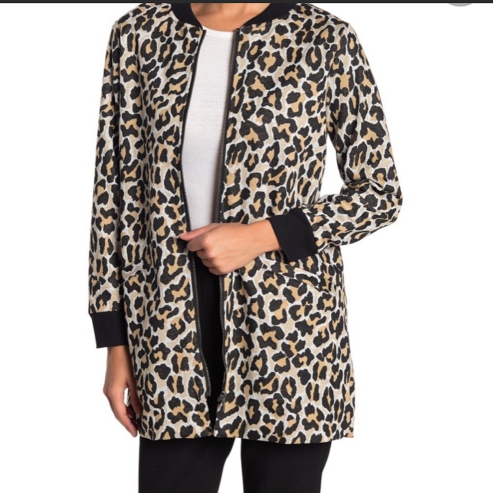 Sanctuary City Topper Coat Leopard Print jacket